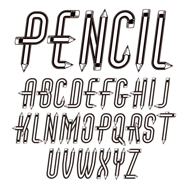 p字母组合设计
