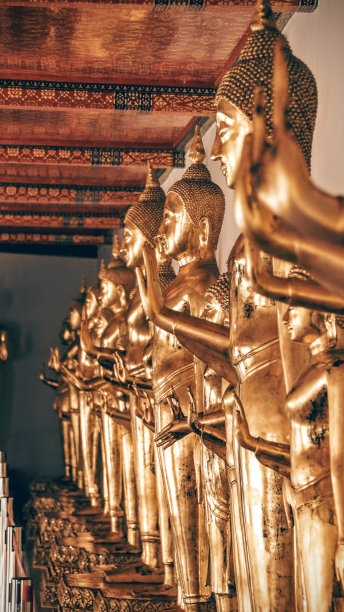 在曼谷的佛寺佛塔