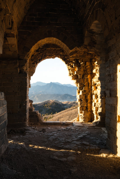 八达岭长城上的风景