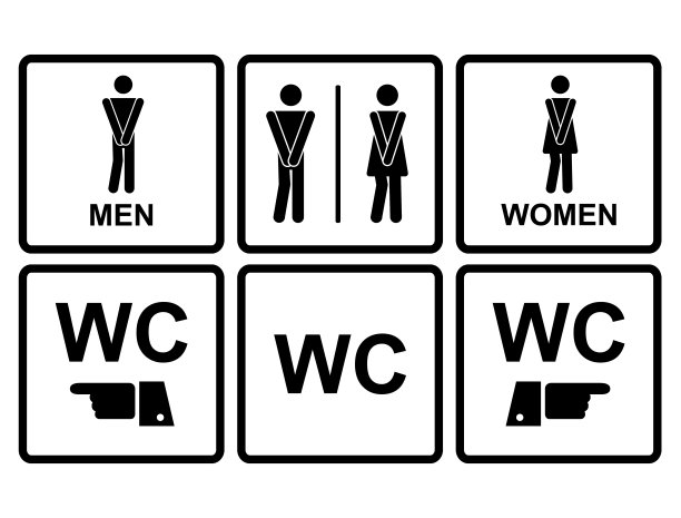 男女卫生间图标