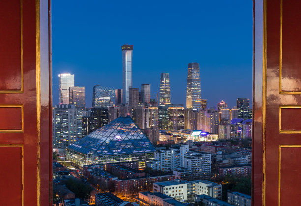 北京地标建筑天际线