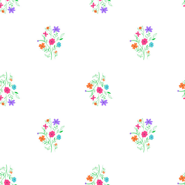 花卉装饰用无缝纹理