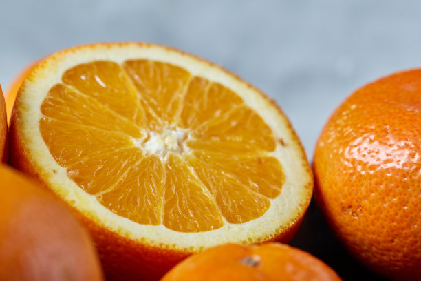 切开的橙子维生素橘子