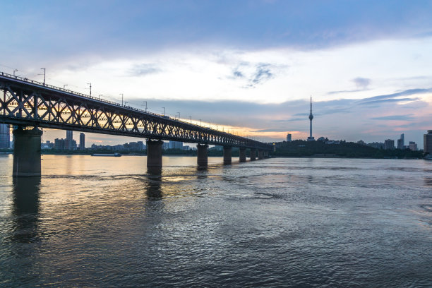 武汉城市地标建筑全景图