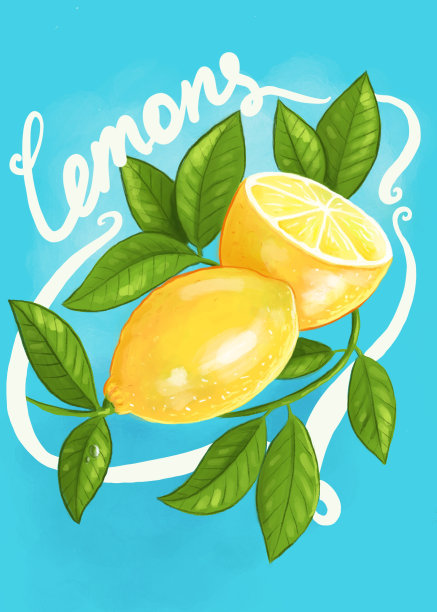 清新柠檬夏天的味道海报
