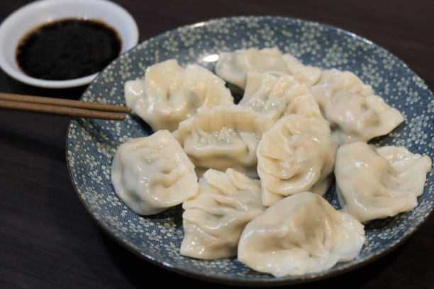 手工水饺特写