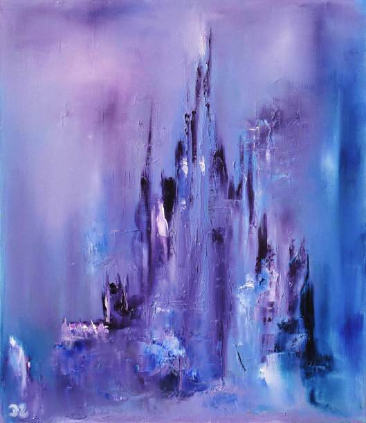 梦幻城堡油画