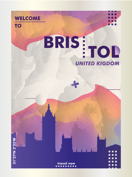 英国旅游画册海报设计