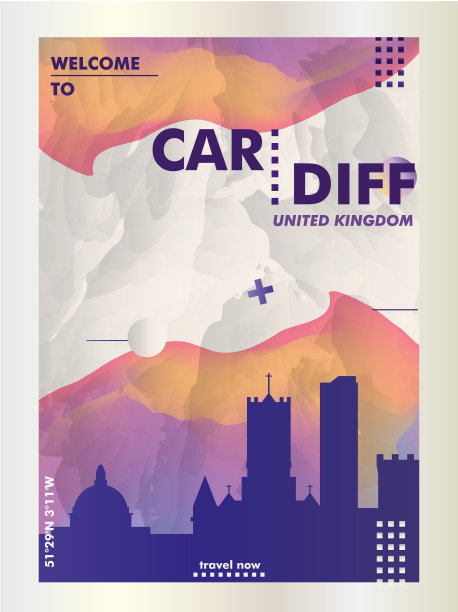 英国旅游画册海报设计