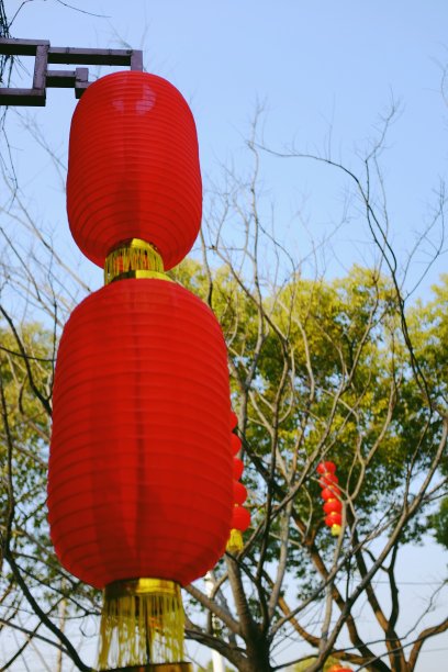 恭贺新禧春节大红灯笼