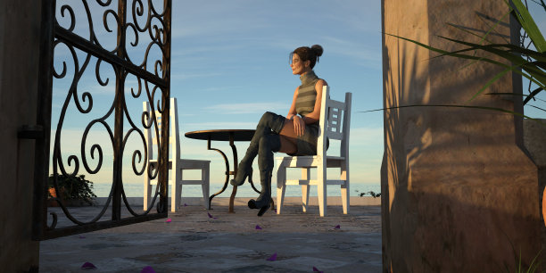 铁艺桌椅3d模型