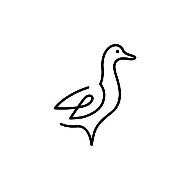 可爱鸭logo