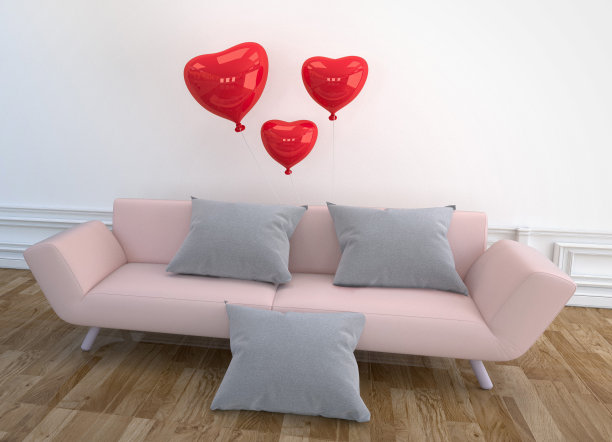 粉色沙发气球