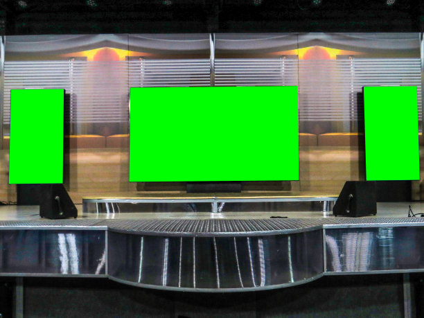 绿色电视背景墙