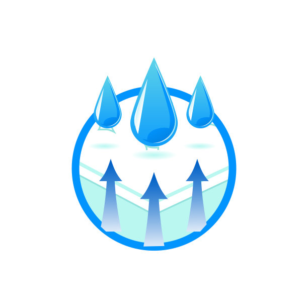 透气防水icon矢量图标