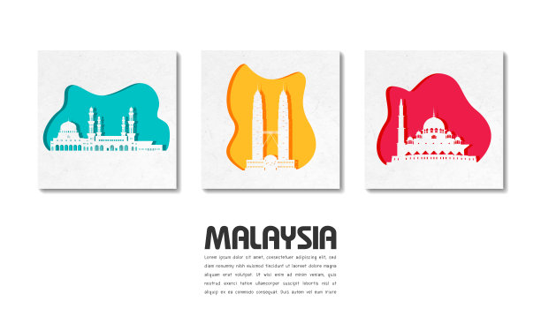 吉隆坡海报旅行天际线