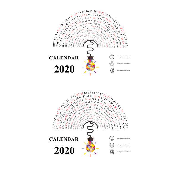 2020贺年卡内页