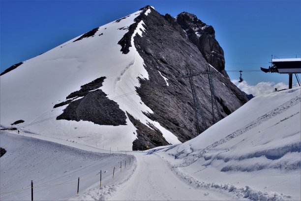 阿尔卑斯山,雪山,铁力士山