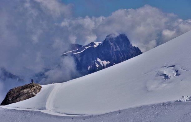 阿尔卑斯山,雪山,铁力士山