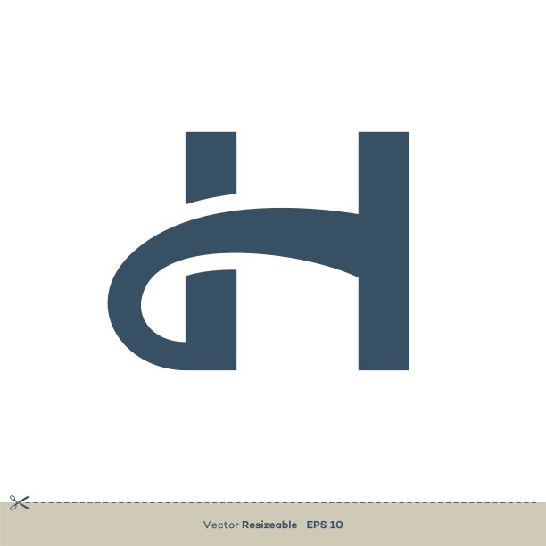 h字母网络科技logo