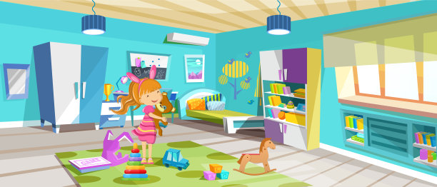 卡通可爱儿童客厅卧室地毯