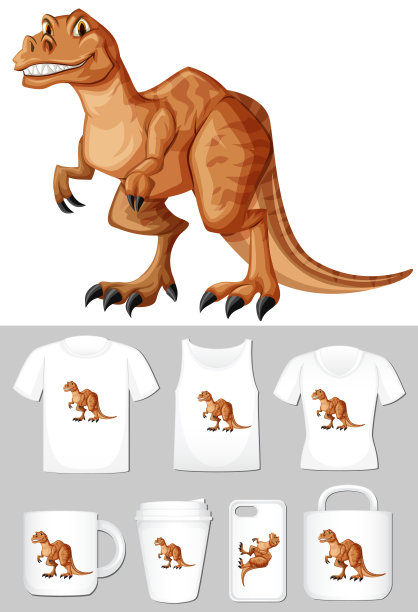 手机壳插画恐龙