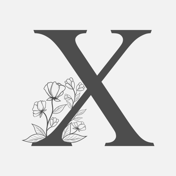 x字母标志团结logo