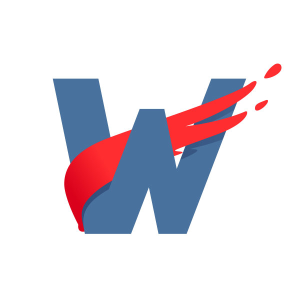 w字母翅膀logo