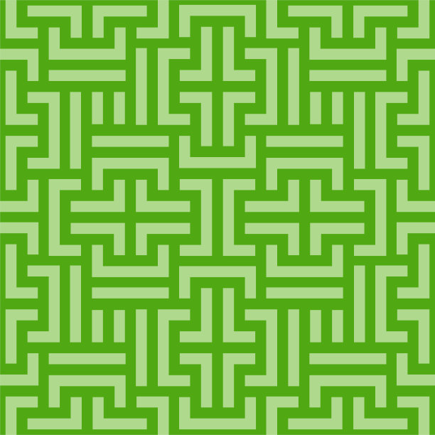 浅绿色几何线条布纹
