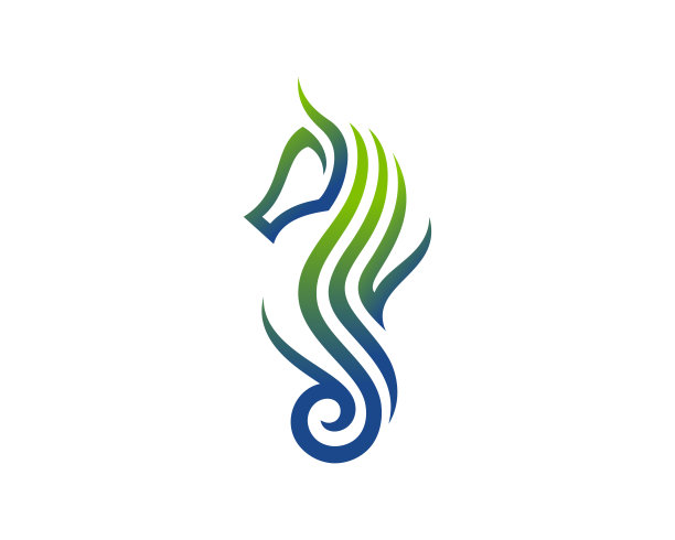 鱼logo设计,标志设计