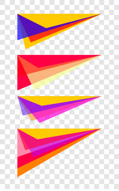 三角形装饰宣传单