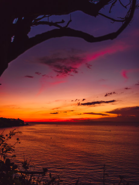 海滩夜景素材