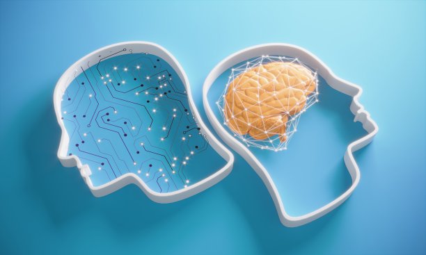 科技大脑背景图片
