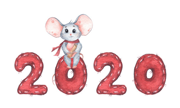 卡通老鼠可爱老鼠鼠年素材