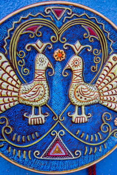 欧式复古花鸟图案设计
