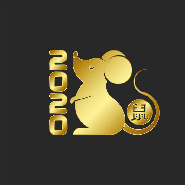 十二生肖老鼠logo