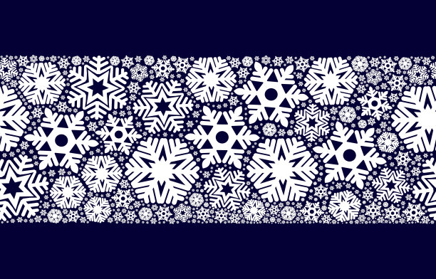 大雪雪花banner