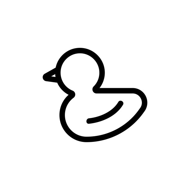 小鸭鸭logo呆萌的鸭子