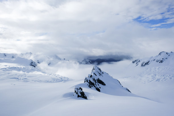 蓝天 雪山