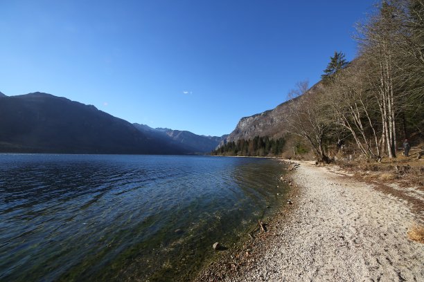 国外风景区的桥