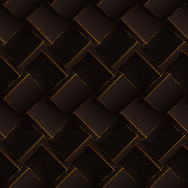 黑色几何拼接立体抽象矢量背景图