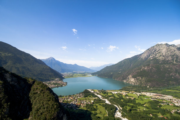 山村河流山景