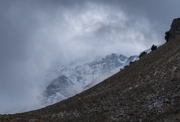 冬季山林 高清全景