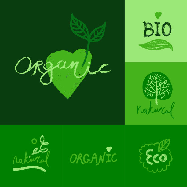 农业标志,绿叶logo