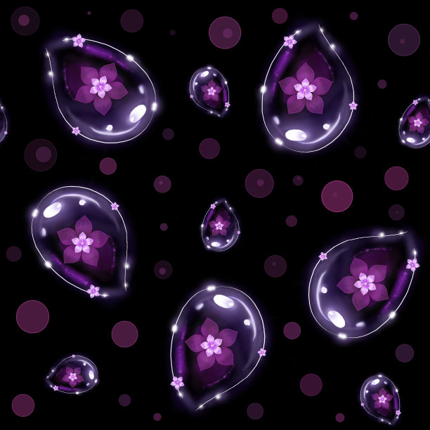 紫红气泡