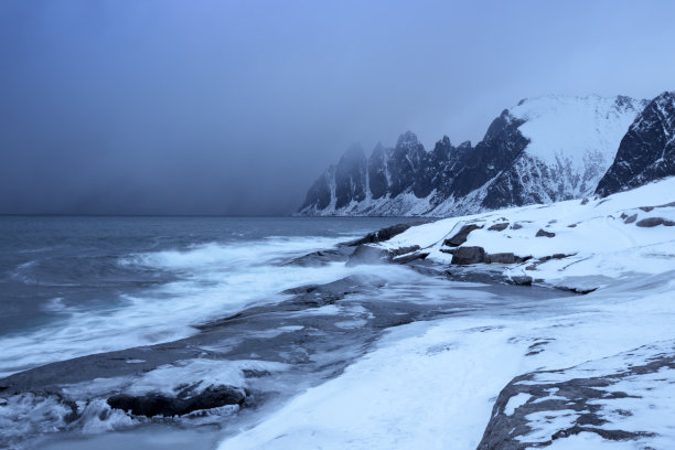 挪威冬季景色 