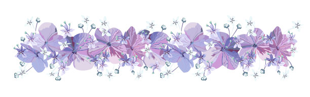 紫色花朵婚礼邀请函