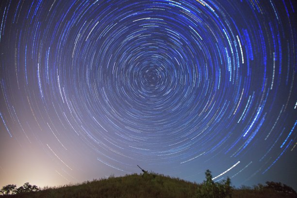 繁星点点蓝色动态宇宙