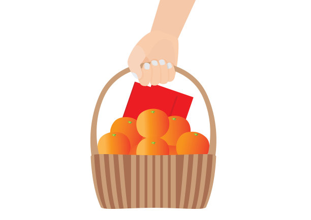 橙子水果礼盒包装设计