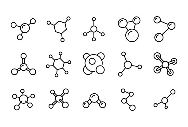 科技分子图标
